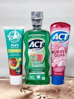 Toms & Act Kids Toothpaste and Mouthwash